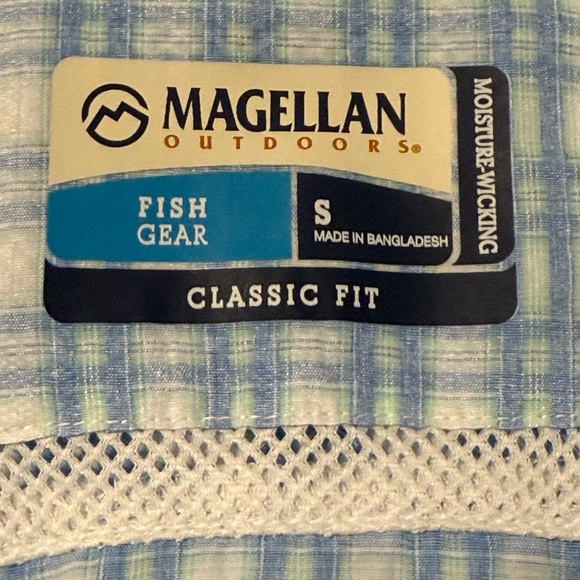 Houston Livestock Show & Rodeo Magellan Blue Plaid Pearl Snap Shirt Size Small - Picture 7 of 16